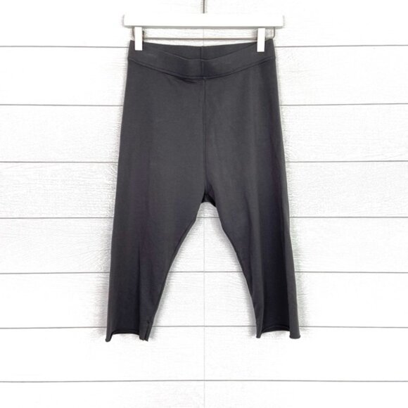 NWT FRANK & EILEEN Tee Lab Super Cropped Legging Gray Grey Medium Capri Casual - Picture 1 of 3